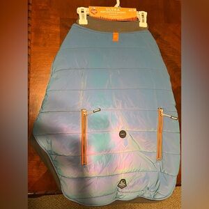 Arcadia Reflective Blue Dog Jacket with Orange Accents XL